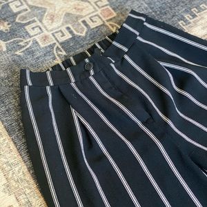 Striped Relaxed Slacks | size 0